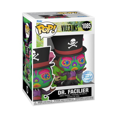 Figura Funko Pop! Dr. Facilier colorida na embalagem de colecionador