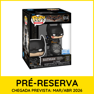 Figura Funko Pop! do Batman Arkham Knight na caixa
