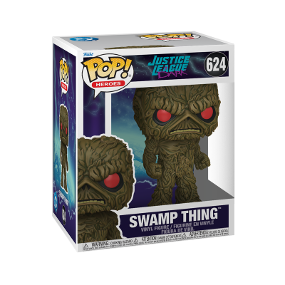 Figura Funko POP! Swamp Thing em caixa embalamento