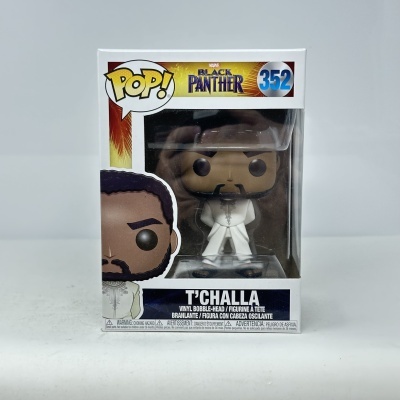 Figura Funko Pop! TChalla da Marvel Black Panther na embalagem