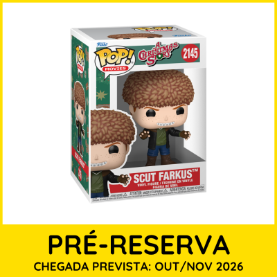 Funko POP! Scut Farkus A Christmas Story número 2145 em caixa