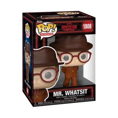 Figura Funko Pop! Mr. Whatsit de Stranger Things na caixa