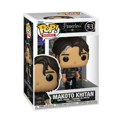 Figura Funko Pop Makoto Khitan em embalagem da coleção Powerless número 53