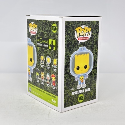Caixa do brinquedo Funko POP! Spaceman Bart da coleção The Simpsons Treehouse of Horror