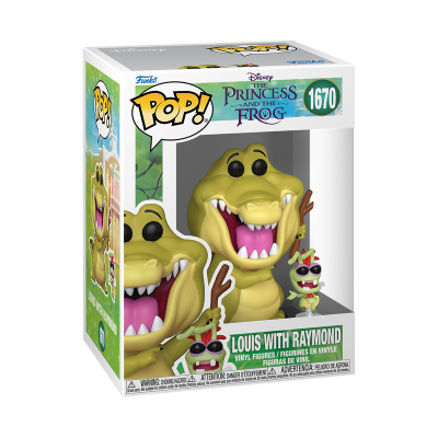 Funko Pop Louis com Raymond The Princess and the Frog em caixa