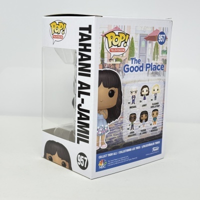 Embalagem Funko Pop! Tahani Al-Jamil da série The Good Place, número 957