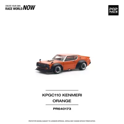 Miniatura de carro desportivo laranja KPGC110 Kenmeri