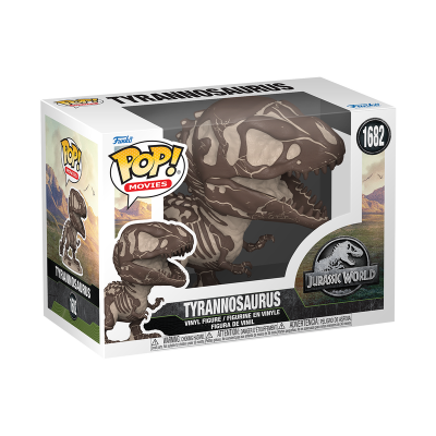 Caixa Funko POP! do dinossauro Tyrannosaurus Jurassic World