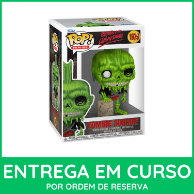 Figura Funko Pop! Movies Zombie Suicide verde em caixa com janela