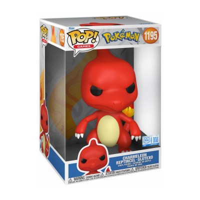 Figura Funko Pop! Pokémon Charmeleon vermelha na embalagem