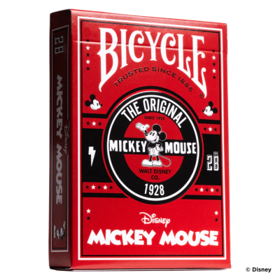 Baralho Bicycle vermelho com design Disney do Mickey Mouse