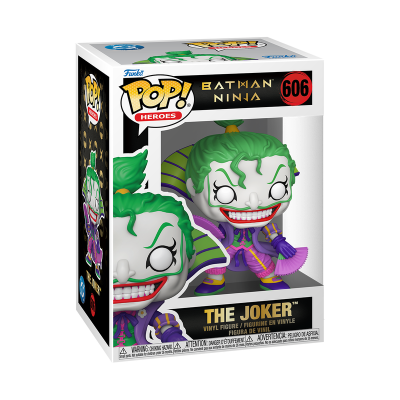 Figura Funko Pop do Joker Batman Ninja número 606 na embalagem