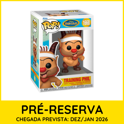 Funko Pop Training Phil Disney Hercules na caixa