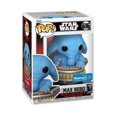 Figurinha Funko Pop Star Wars Max Rebo azul na caixa original
