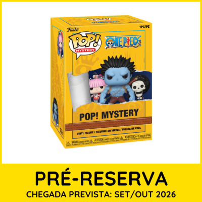 Caixa Funko Pop! Mystery One Piece com figuras de vinil amarelo