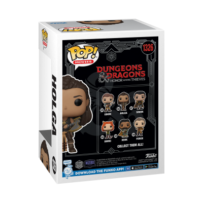 Embalagem Funko Pop! Holga Dungeons & Dragons Honor Among Thieves, plástico.