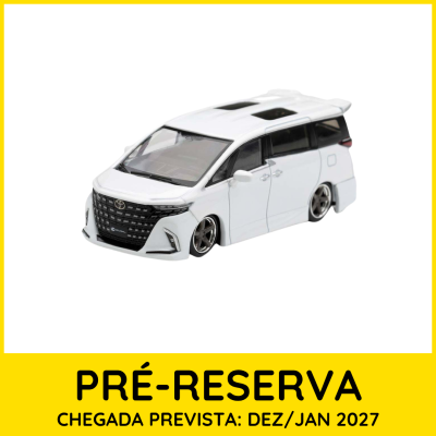 Miniatura de carrinha Toyota branco com detalhes pretos