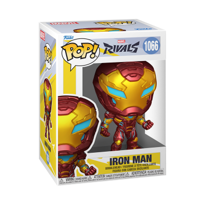 Figura Funko Pop! Homem de Ferro Marvel Rivals na caixa