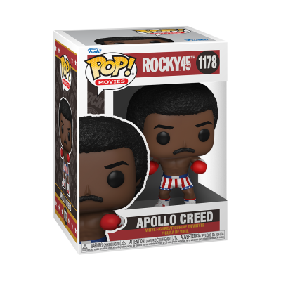 Funko Pop Apollo Creed Rocky 45 em embalagem