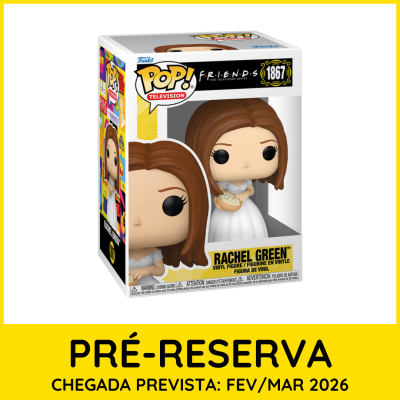 Figura Funko Pop! Rachel Green Friends número 1867 em caixa com janela