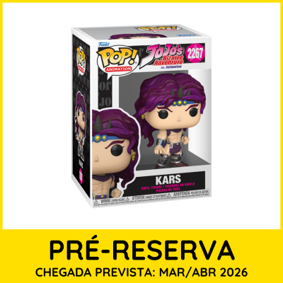 Figura Funko Pop! de Kars da JoJos Bizarre Adventure na embalagem