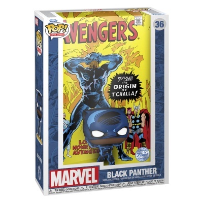 Figura colecionável Funko Pop! Black Panther Marvel Avengers número 36