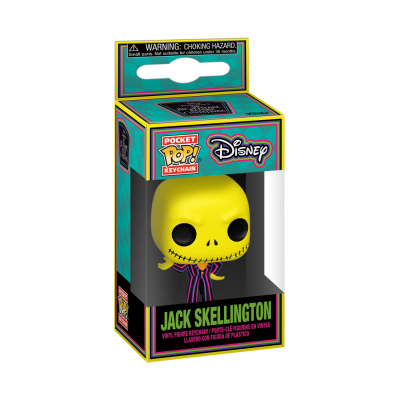 Figura Funko Pop! chaveiro Jack Skellington da Disney em caixa colorida