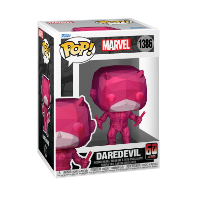 Figura Funko Pop! Marvel Daredevil número 1386 cor rosa na caixa