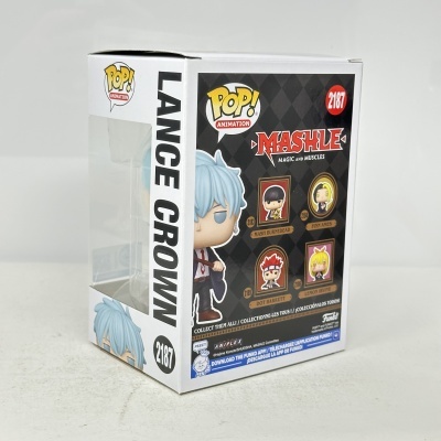 Embalagem de figura Funko Pop! Lance Crown da série Mashle
