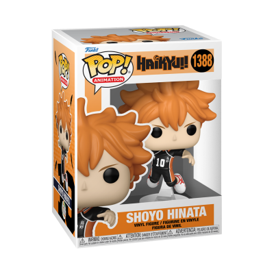 Figura Funko Pop! Shoyo Hinata da animação Haikyuu!! na embalagem