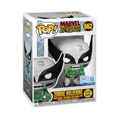 Funko Pop! Marvel Zombies 662 Zombie Wolverine em embalagem
