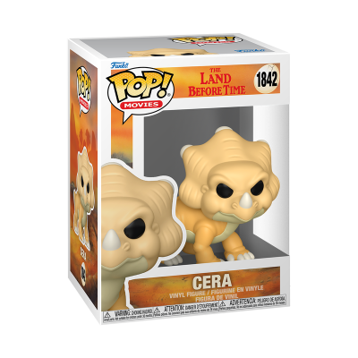 Figura Funko Pop! do personagem Cera em embalagem branca e laranja.