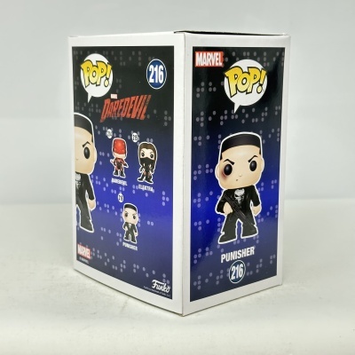 Caixa Funko Pop! do personagem Punisher Marvel número 216