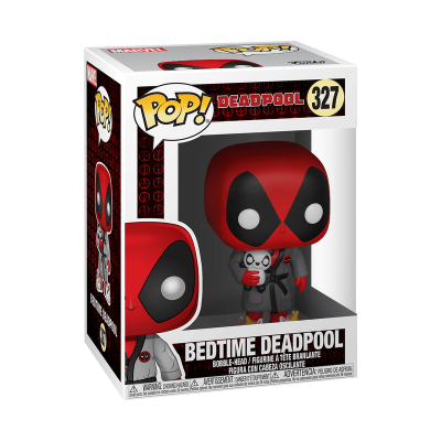 Figura Pop! de vinil Deadpool Bedtime nº 327 em caixa