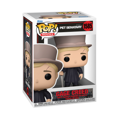 Figura Pop! Vinyl de Gage Creed com chapéu castanho e roupa preta na caixa