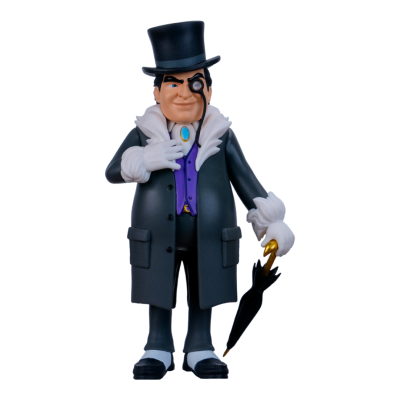 Boneco de personagem masculino com cartola e bengala sobre fundo branco