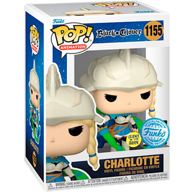 Figura Funko Pop! Charlotte da série Black Clover na caixa