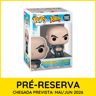 Funko Pop Professor X (X-Corp) Marvel Animation X-Men 97 na caixa