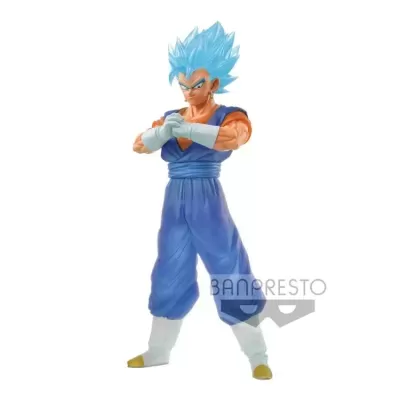 Figura ação personagem cabelo azul fato azul botas brancas Banpresto