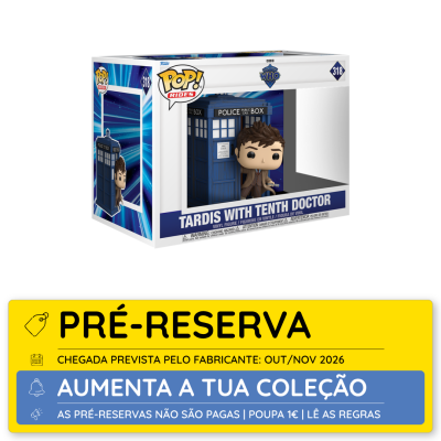 Embalagem Funko Pop Rides Tardis with Tenth Doctor Doctor Who