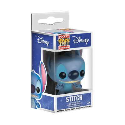 Funko Pocket Pop! Keychain Disney Stitch com embalagem branca e azul