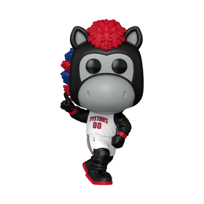 Figura de vinil mascote cavalo com uniforme Pistons 00