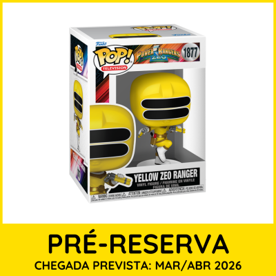 Figura de vinil Funko Pop! Yellow Zeo Ranger Power Rangers Zeo na caixa