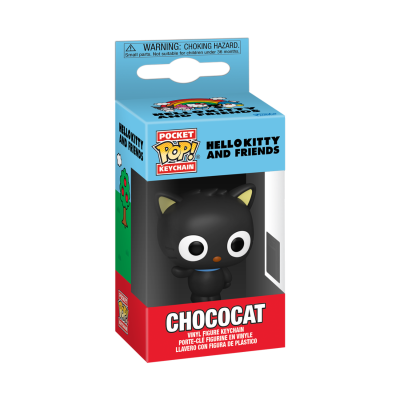 Chaveiro Chococat em caixa Pocket Pop azul e vermelha