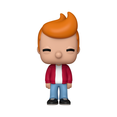 Figura Funko Pop de personagem masculino com casaco vermelho e cabelo laranja