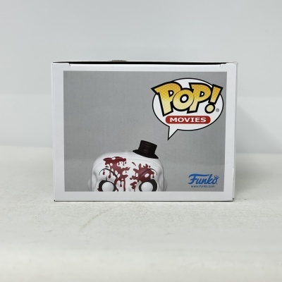 Embalagem de figura POP! MOVIES da Funko com rosto branco e chapéu preto.