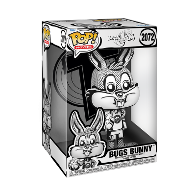 Figura vinil preto e branco Bugs Bunny Pop! Movies Space Jam 2072