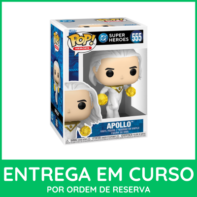 Funko Pop Apollo nº 555 em embalagem caixa com janela transparente