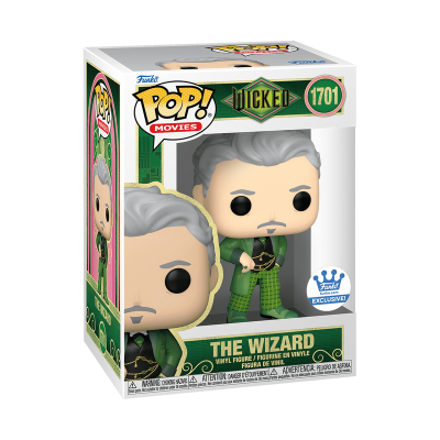 Figura de vinil Funko Pop! The Wizard com roupa verde em caixa