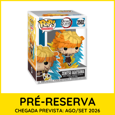 Funko Pop Zenitsu Agatsuma Demon Slayer na caixa